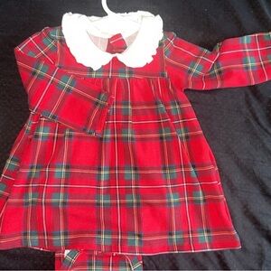 H&M Red Plaid Kids Formal Dress